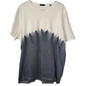 ATM Anthony Thomas Melillo Men’s XL Dip-Dye Ombre Tee 100% Cotton Luxury Basic
